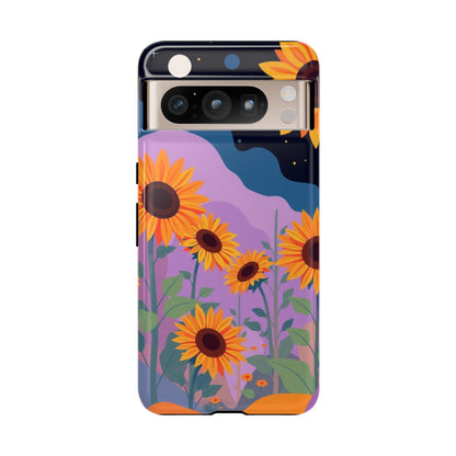Google Pixel 8 Pro / Glossy Phone Case - Surreal Sunflower Design Phone Case