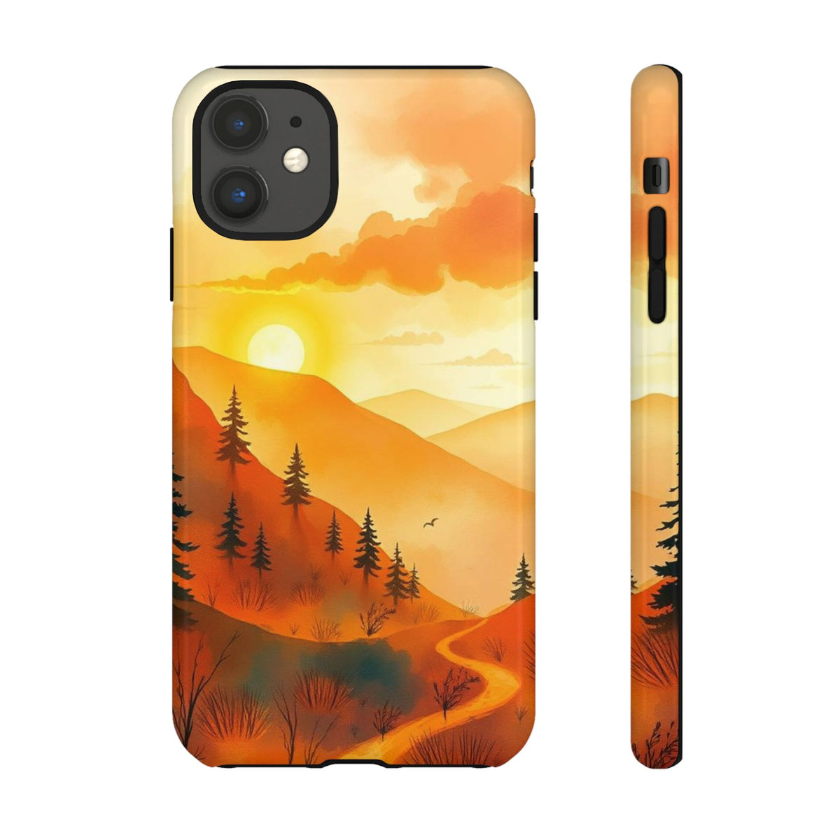 Golden Sunset Design Phone Case - Multicolor Phone Case - iPhone 11 / Glossy