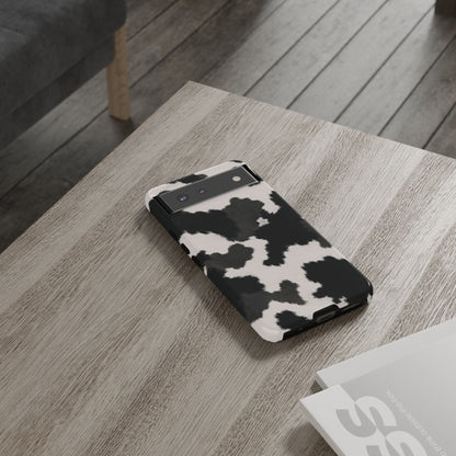 Modern Monochrome Cow Print Phone Case