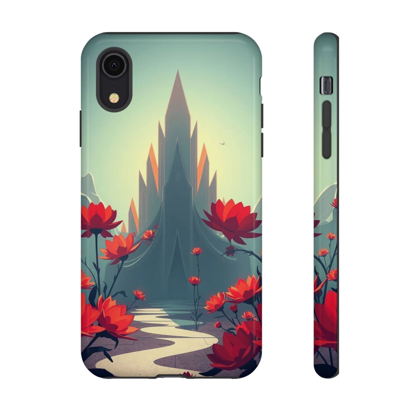 iPhone XR / Glossy Phone Case - Gothic Alien Garden Design Phone Case