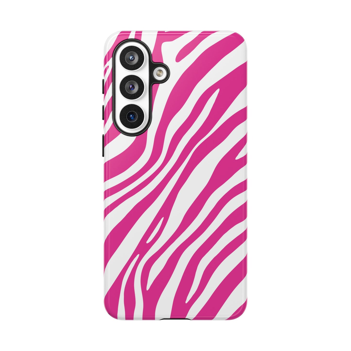 Modern Hot Pink Zebra Print Phone Case