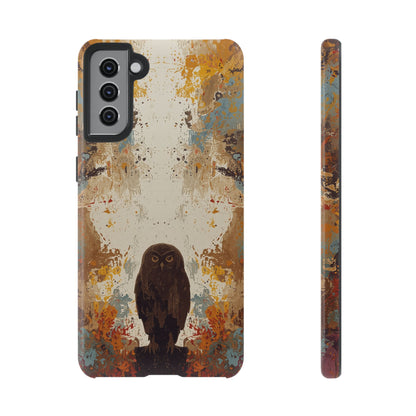 Samsung Galaxy S21 Plus / Glossy Phone Case - Abstract Owl Design Phone Case
