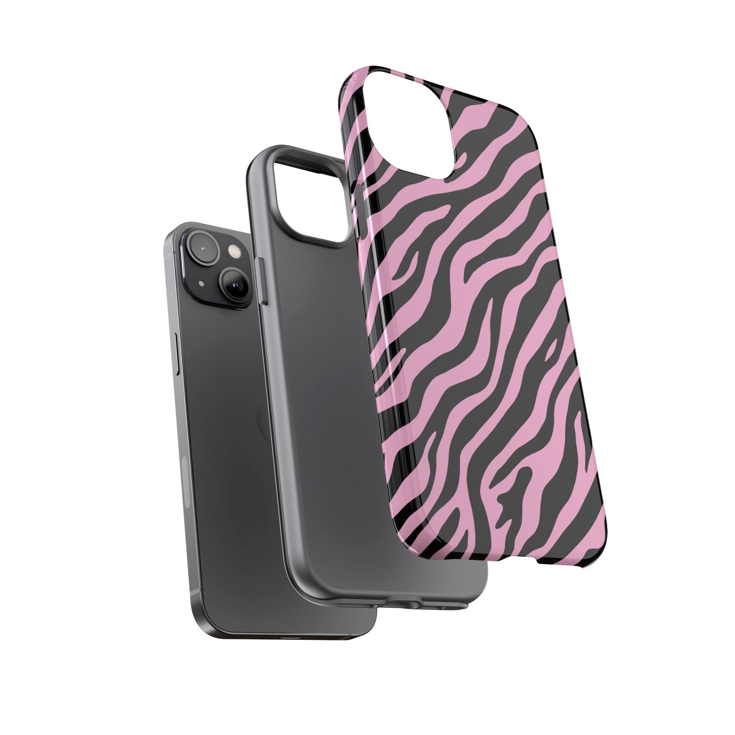 Stylish Blush Zebra Print Phone Case