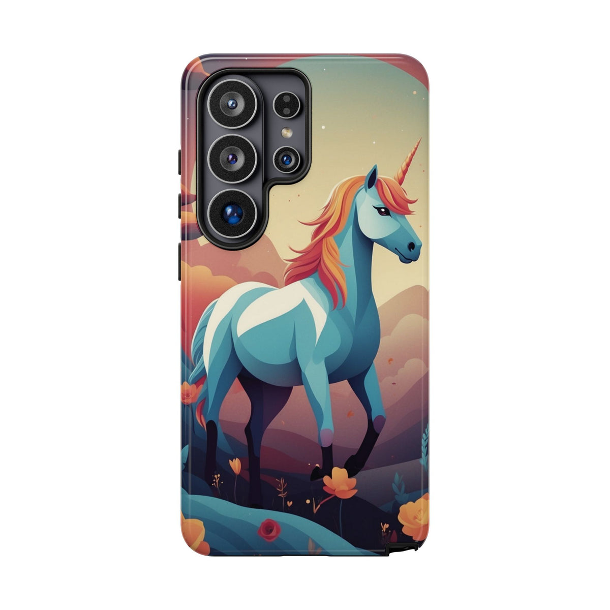 Stylised Unicorn Design Phone Case - Multicolor Phone Case - Samsung Galaxy S26 Ultra / Glossy