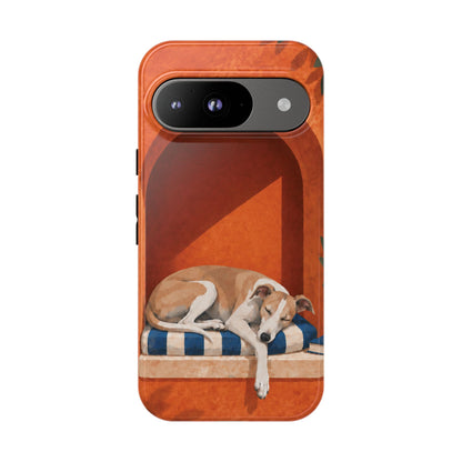 Whippet Siesta Nook Phone Case - Multicolor Phone Case - Google Pixel 9 / Glossy