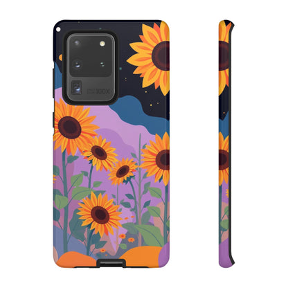 Samsung Galaxy S20 Ultra / Glossy Phone Case - Surreal Sunflower Design Phone Case