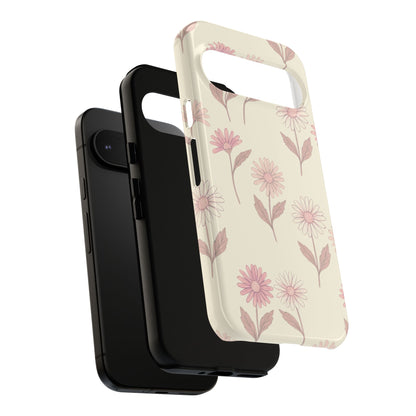 Pretty Blush Daisy Pattern Phone Case