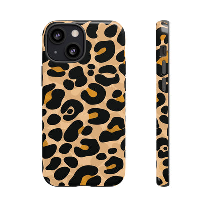 Stylish Mocha Leopard Print Phone Case