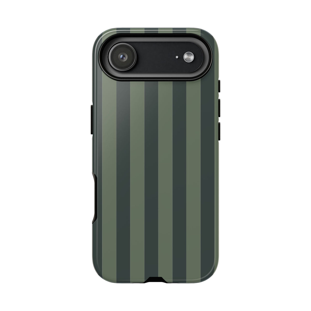 Dark Green Stripe Pattern Phone Case - Green Phone Case - iPhone 17 Air / Glossy