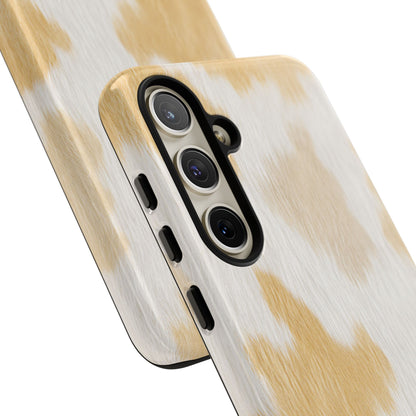 Golden Honey Cow Print Phone Case