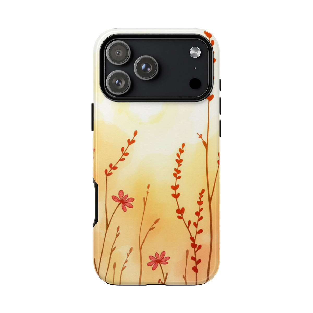 Boho Chic Watercolour Wildflower Dusk Pattern Phone Case - Multicolor Phone Case - iPhone 18 Pro Max / Glossy