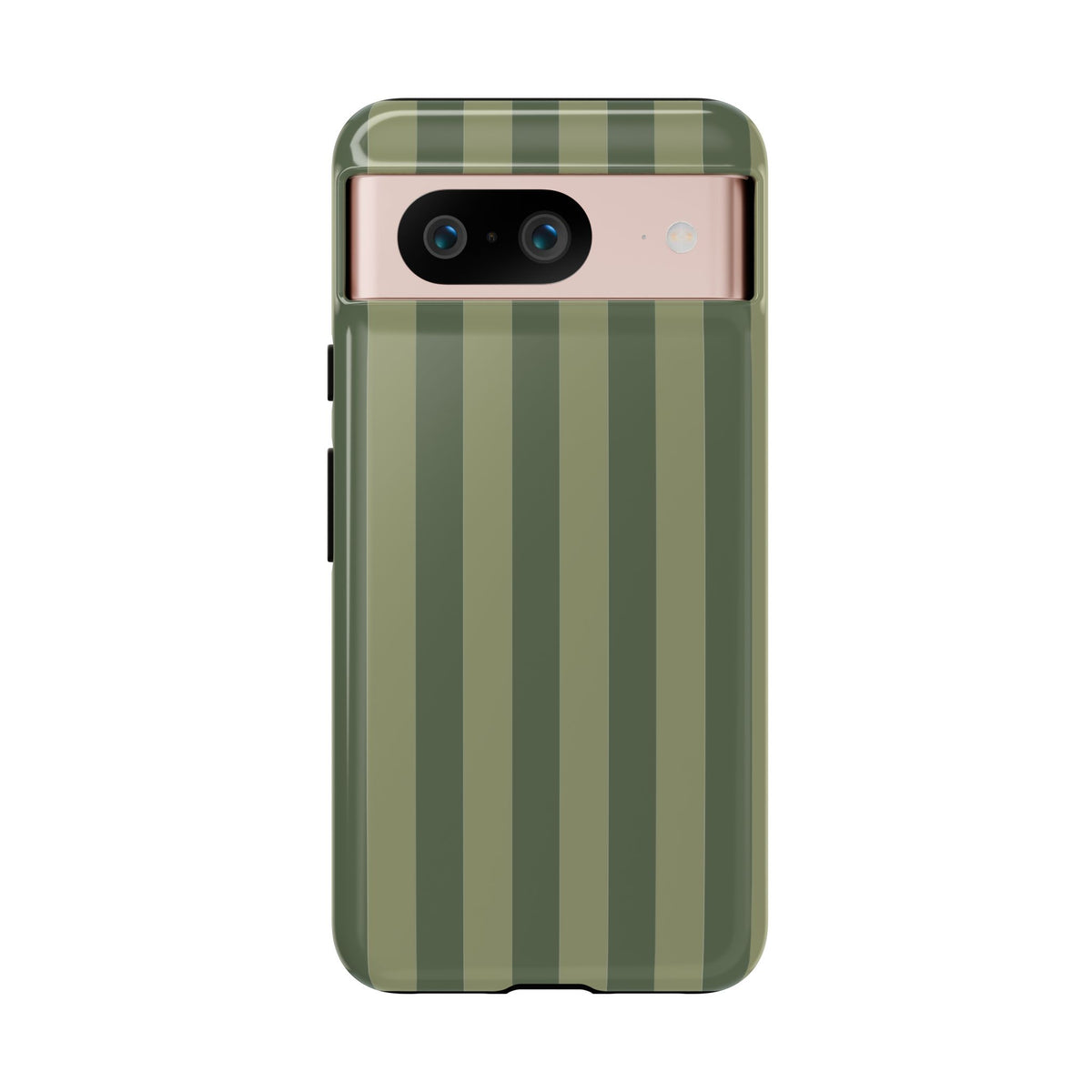 Green Stripe Pattern Phone Case - Green Phone Case - Google Pixel 8 / Glossy