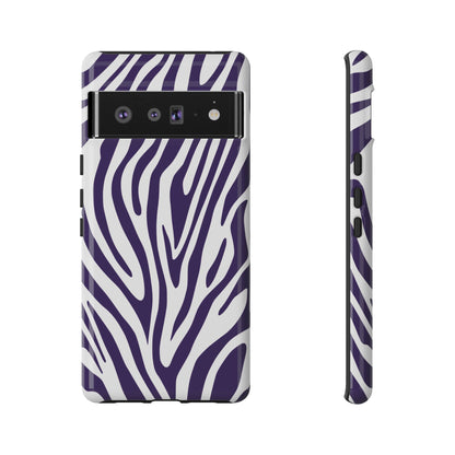 Graphic Purple Tiger Print Phone Case