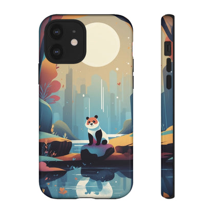 Stylised Panda Design Phone Case - Multicolor Phone Case - iPhone 12 / Glossy