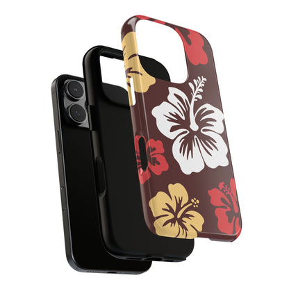 Phone Case - ’Hibiscus Retro Pattern #2’ Phone Case
