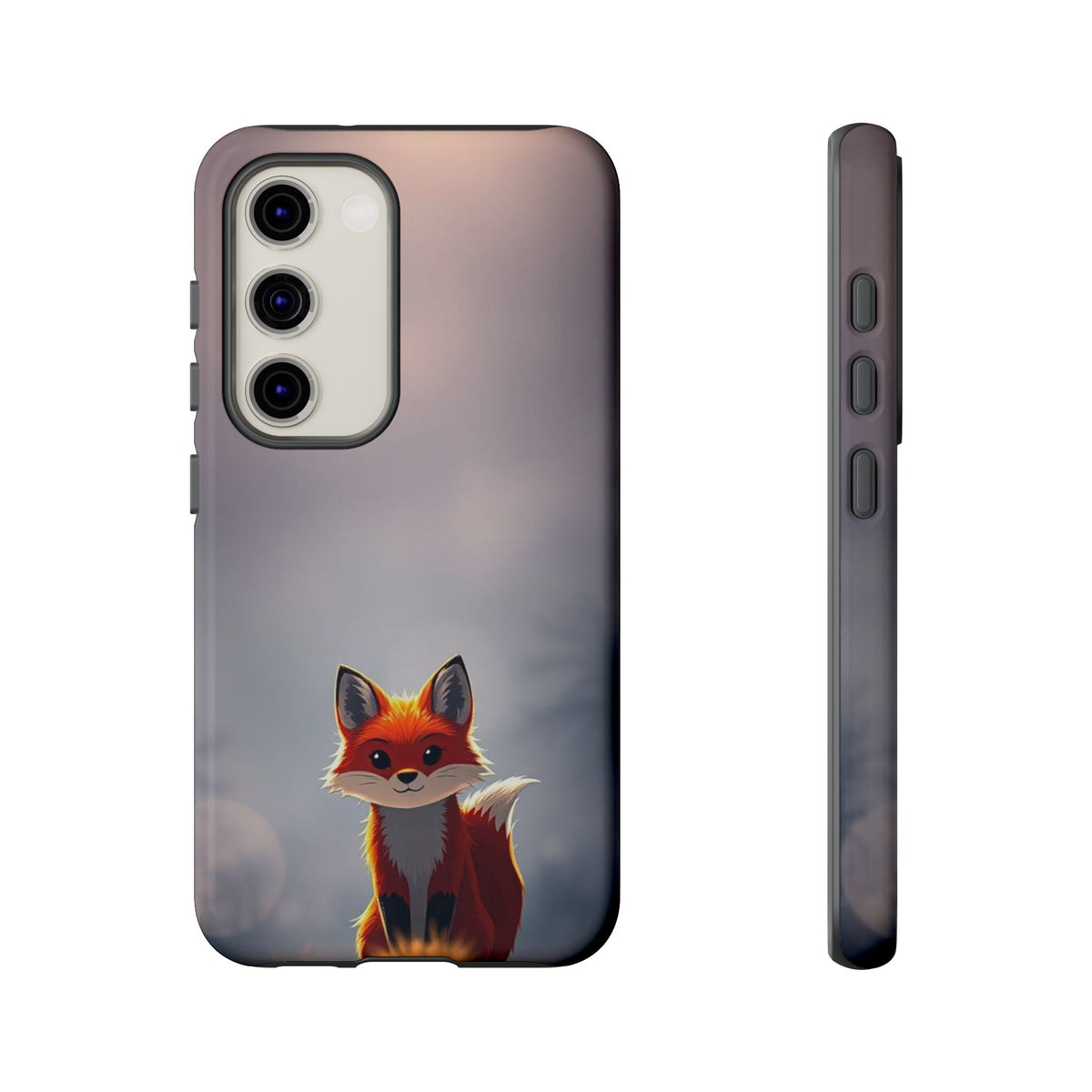 Cute Gothic Fox Design Phone Case - Multicolor Phone Case - Samsung Galaxy S23 / Glossy
