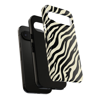 Chic Ivory Zebra Print Phone Case