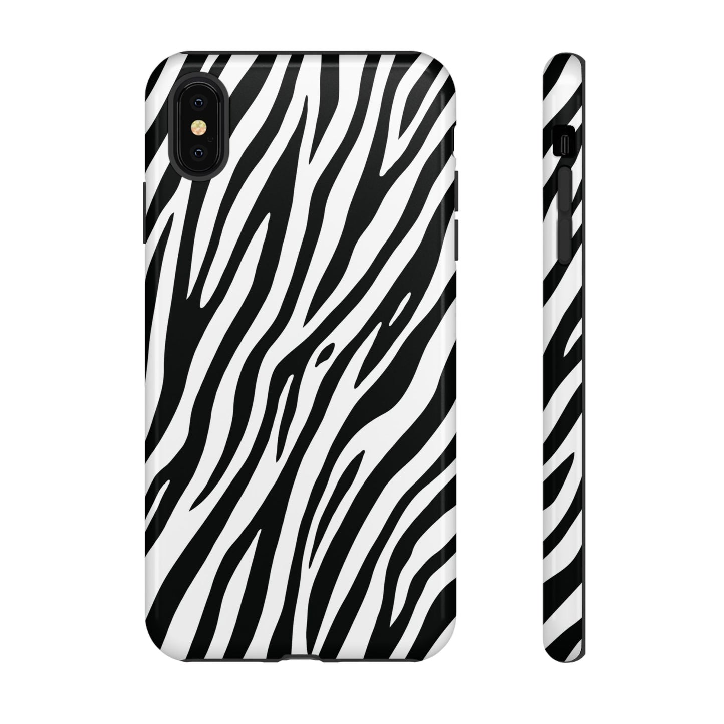 Monochrome Tiger Print Phone Case