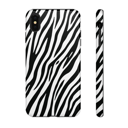 Monochrome Tiger Print Phone Case