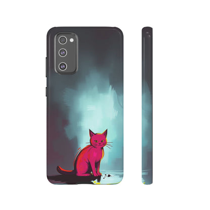 Pop Art Moody Cat Design Phone Case - Multicolor Phone Case - Samsung Galaxy S20 FE / Glossy