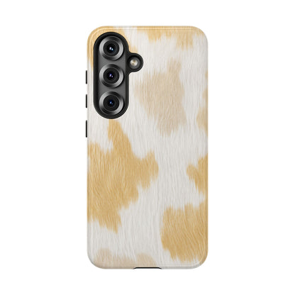 Golden Honey Cow Print Phone Case