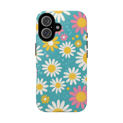 iPhone 16 / Glossy Phone Case - Daisies Floral Pattern 5 Phone Case