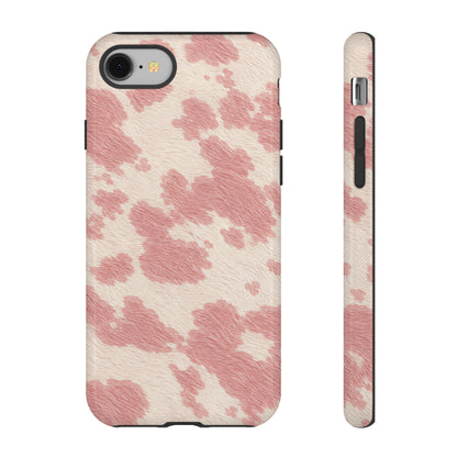 Pretty Blush Cow Print Phone Case