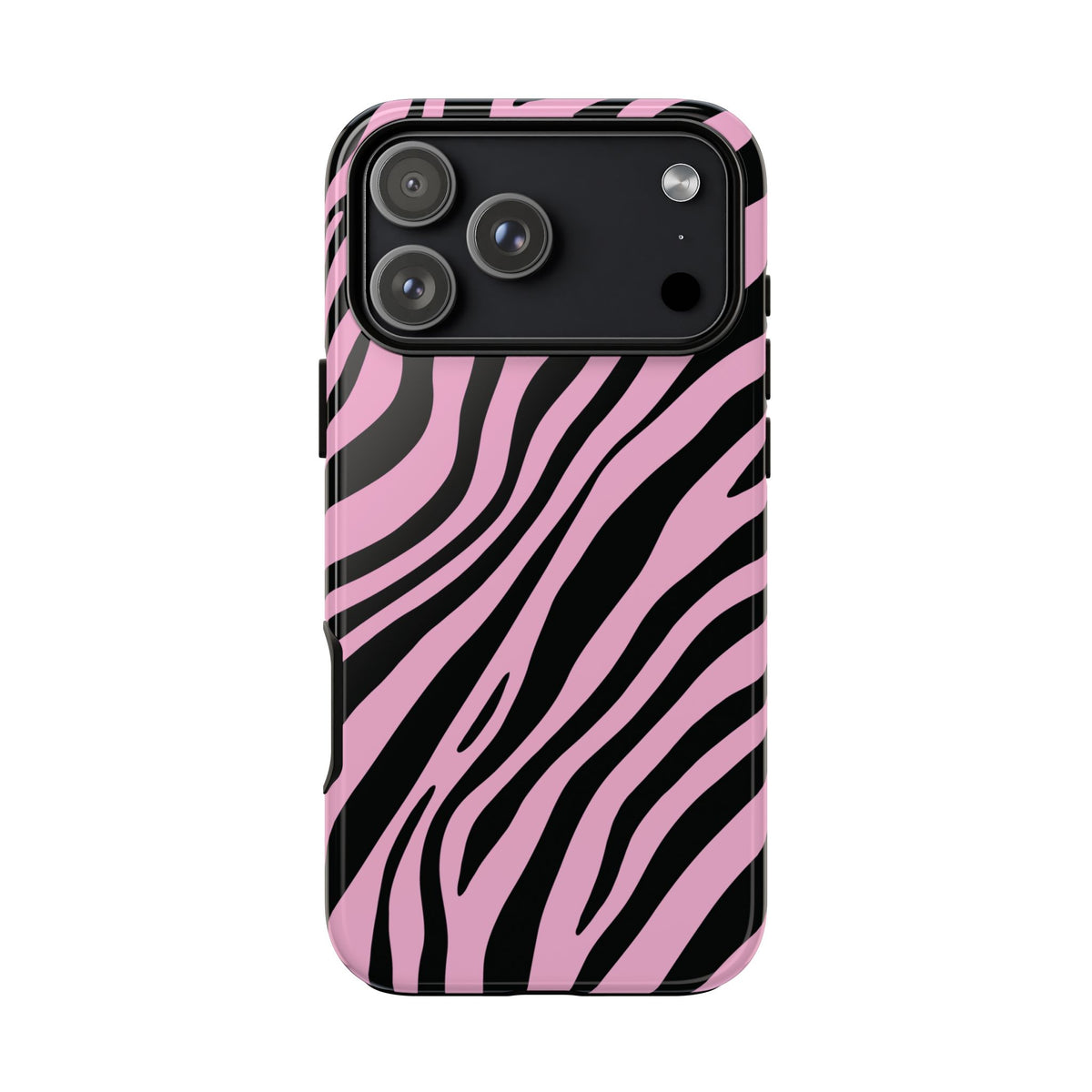 Modern Blush Zebra Print Phone Case - Pink Phone Case - iPhone 18 Pro Max / Glossy