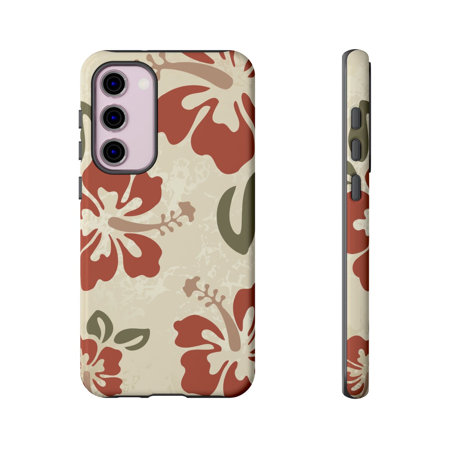 Samsung Galaxy S23 Plus / Glossy Phone Case - ’Boho Chic Hibiscus Pattern #1’ Phone Case