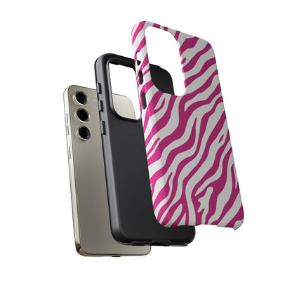 Stylish Hot Pink Zebra Print Phone Case