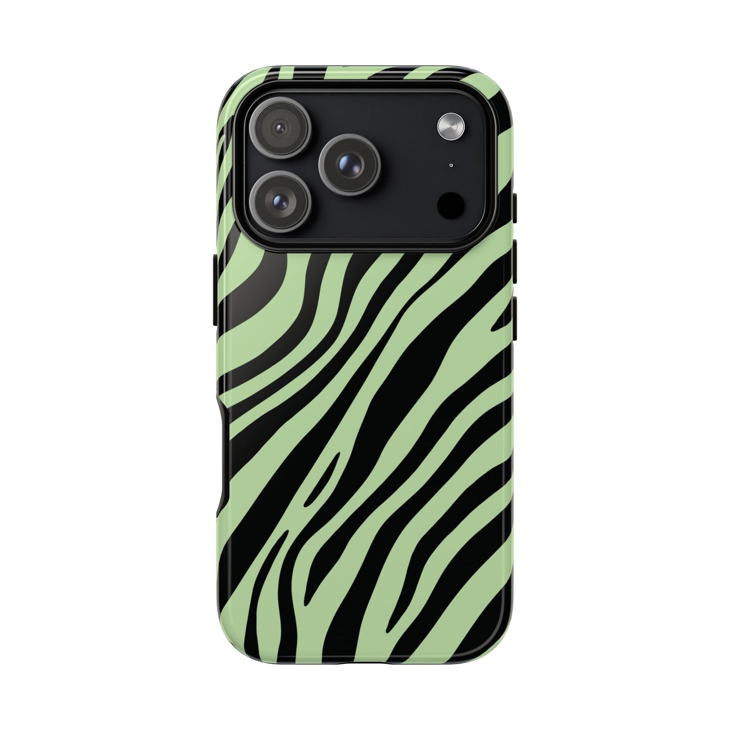 Modern Mint Zebra Print Phone Case
