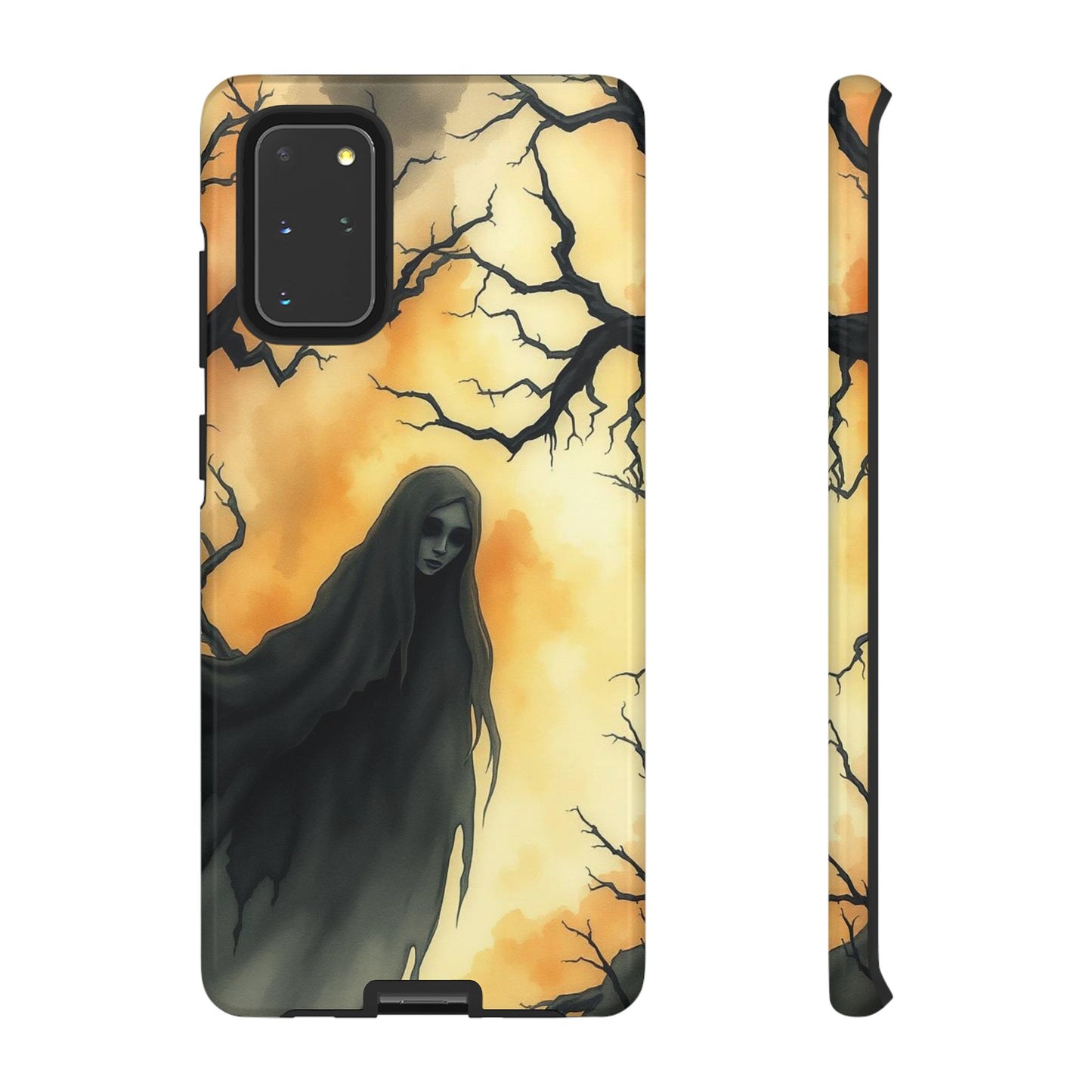 Samsung Galaxy S20+ / Glossy Phone Case - Watercolour Gothic Deathly Woman Phone Case