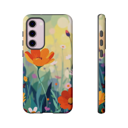 Pop Art Style Wildflower Design Phone Case - Multicolor Phone Case - Samsung Galaxy S23 Plus / Glossy