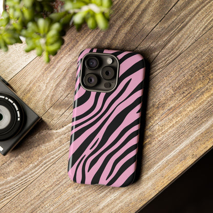 Modern Blush Zebra Print Phone Case