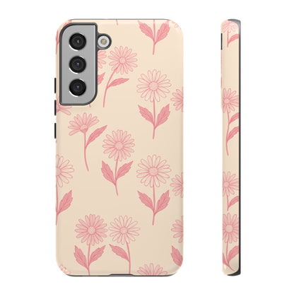 Pretty Pink Daisy Pattern Phone Case