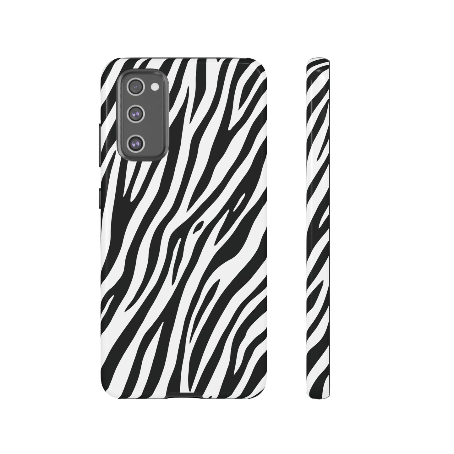 Monochrome Tiger Print Phone Case