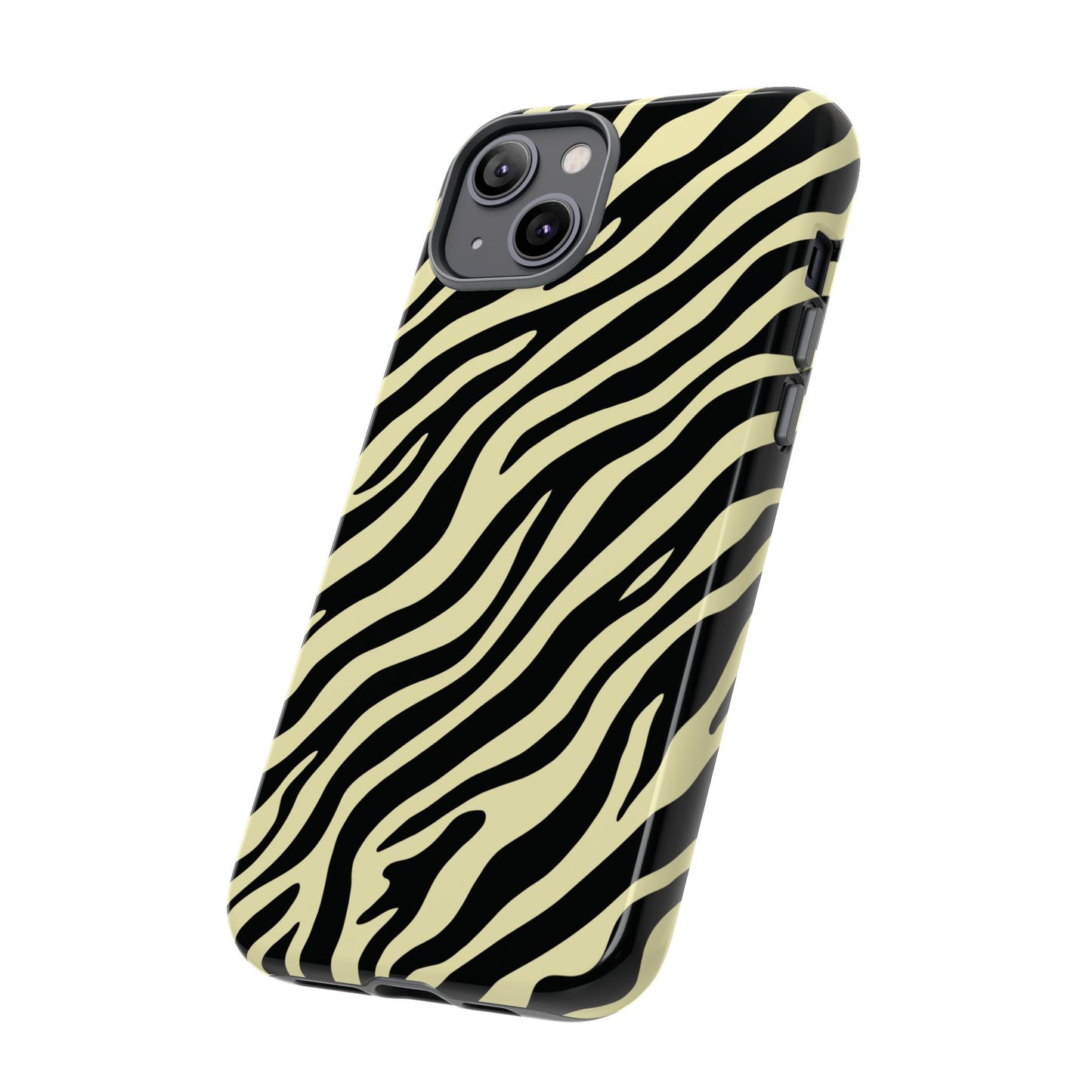 Stylish Neutral Zebra Print Phone Case