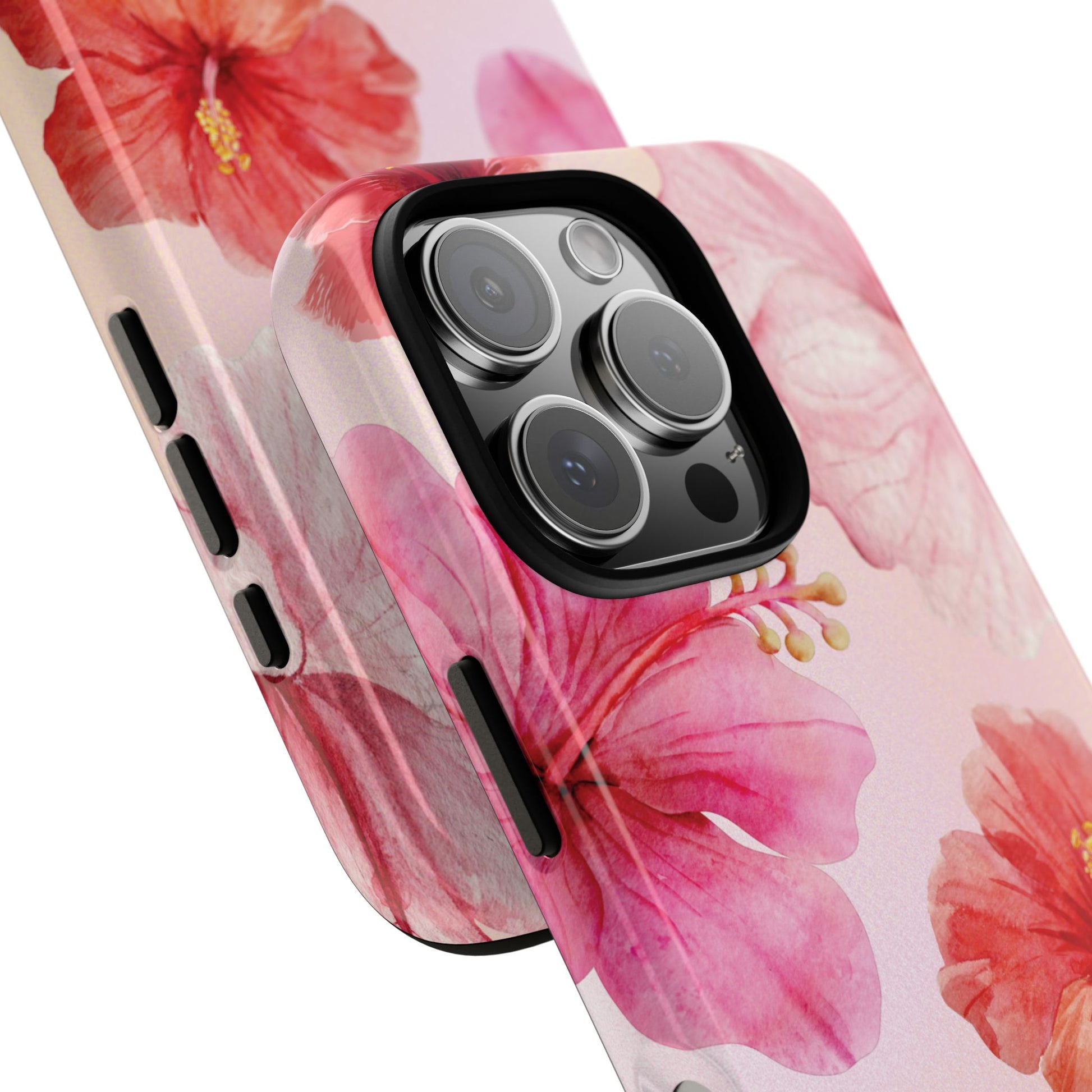 Phone Case - ’Pink Hibiscus Pattern #1’ Phone Case