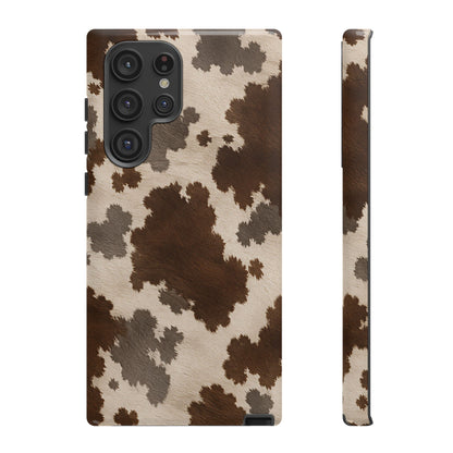 Stylish Mocha Cow Print Phone Case