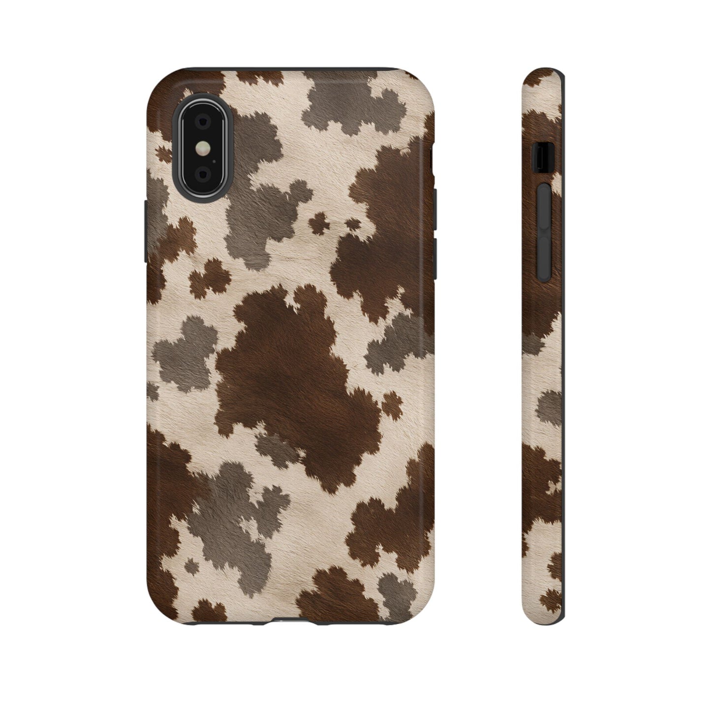 Stylish Mocha Cow Print Phone Case