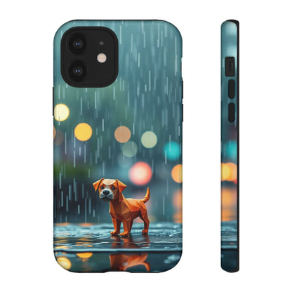 iPhone 12 / Glossy Phone Case - Origami ’Soggy Dog’ Design Phone Case