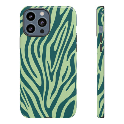 Boutique Sage Tiger Print Phone Case