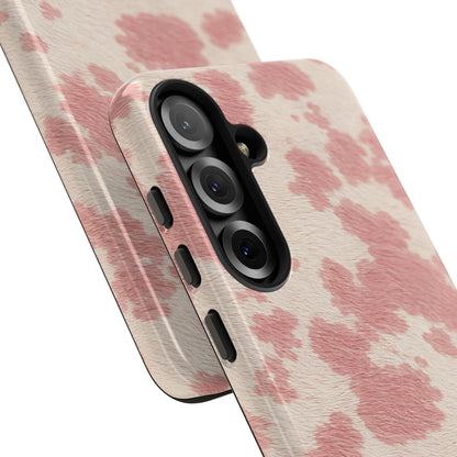 Pretty Blush Cow Print Phone Case