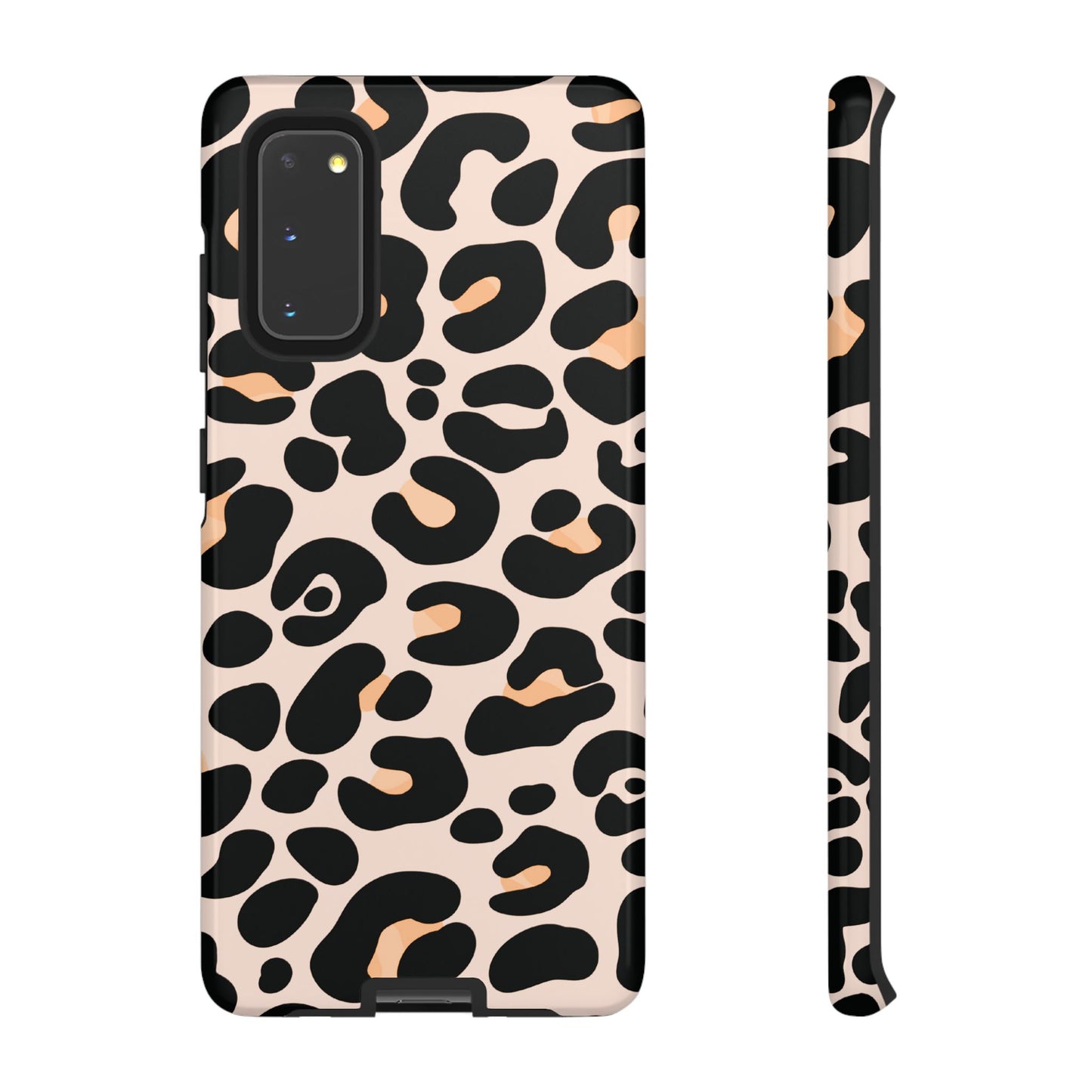 Elegant Peach Leopard Print Phone Case