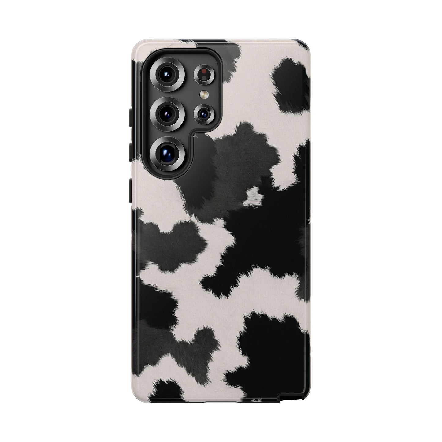 Modern Monochrome Cow Print Phone Case
