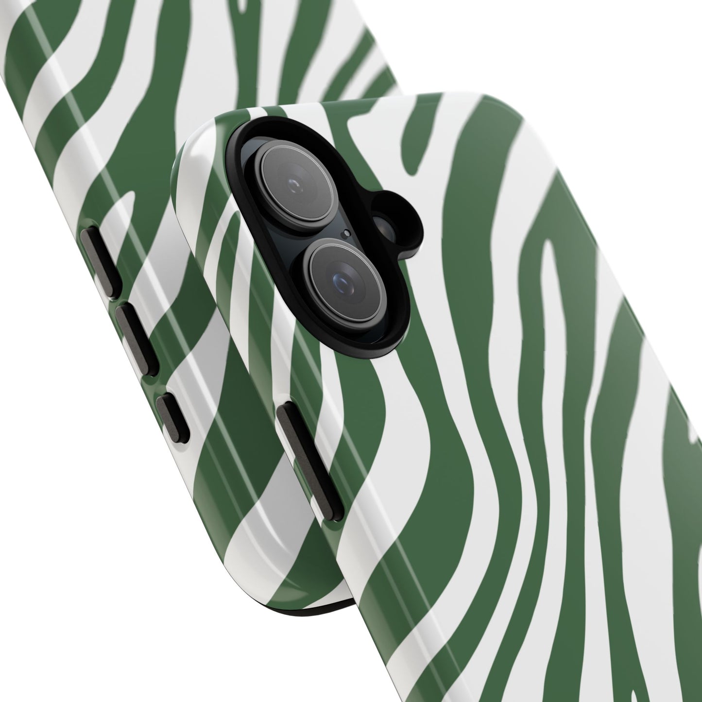 Modern Sage Zebra Print Phone Case