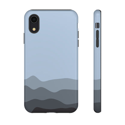 Blue Abstract Waves Protective Phone Case - Blue Phone Case - iPhone XR / Glossy