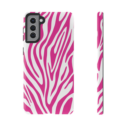 Graphic Hot Pink Tiger Print Phone Case