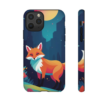 iPhone 11 Pro / Glossy Phone Case - Stylised Fox Design Phone Case