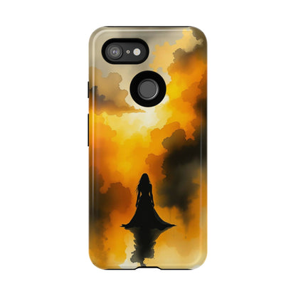 Watercolour Gothic Woman in Black Phone Case
